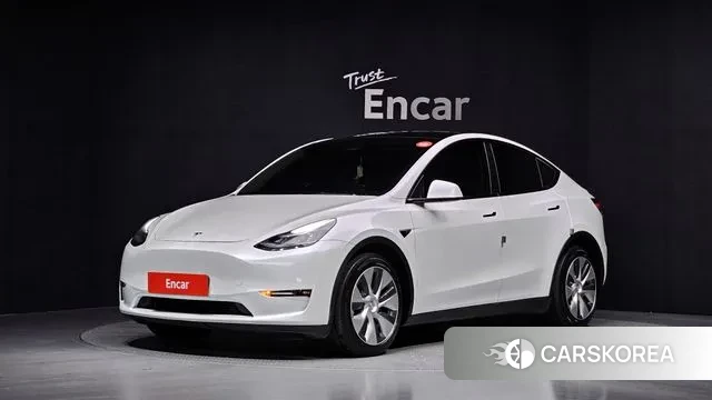 Tesla Model Y 2021 Белый из Кореи
