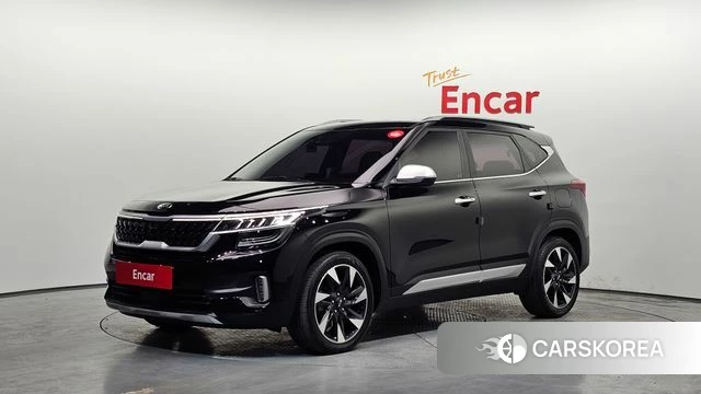 Kia Seltos 2021 Черный из Кореи