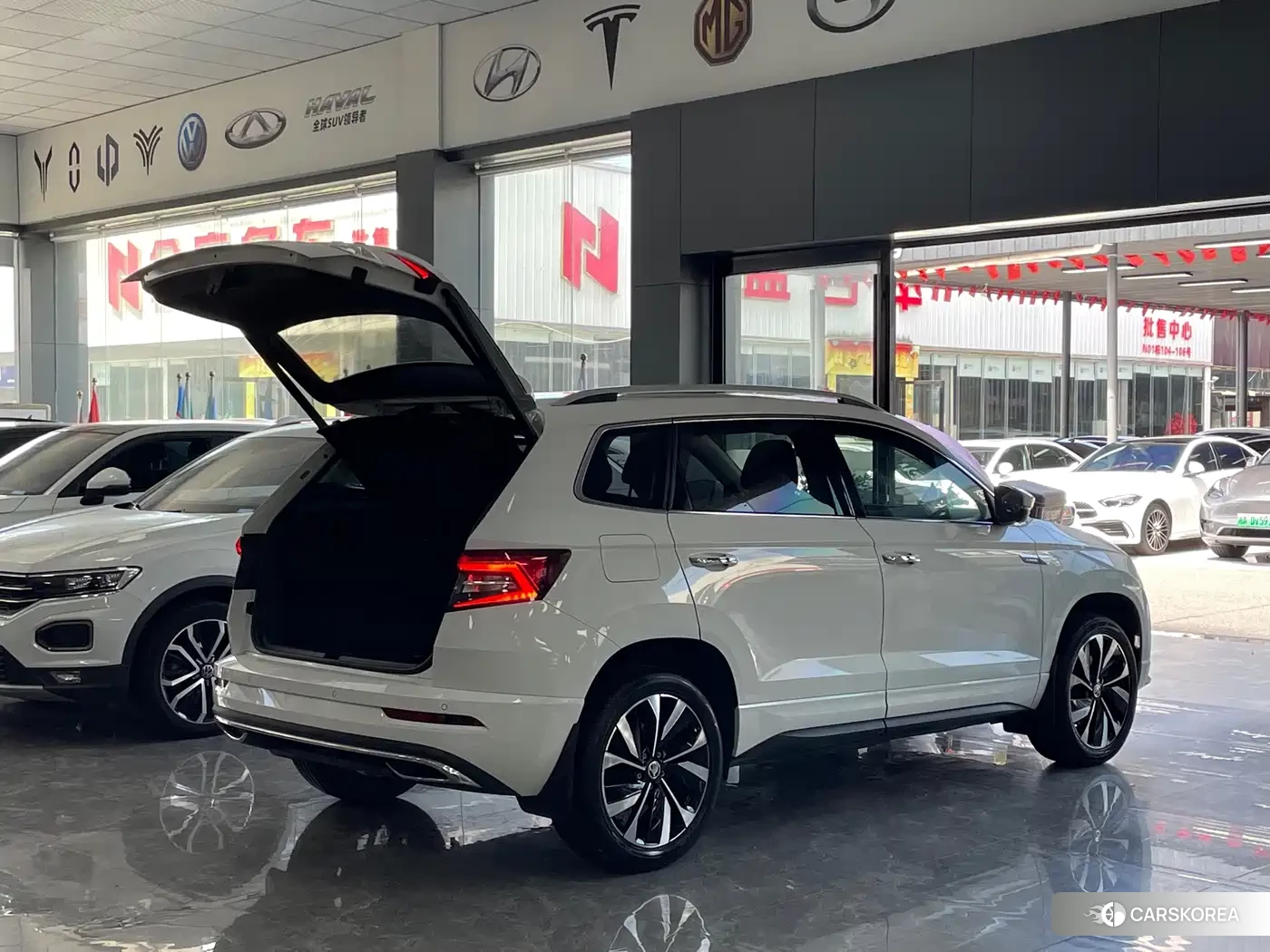 Skoda Karoq 2021 Белый из Китая