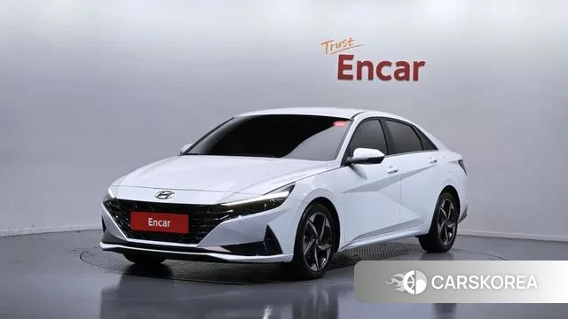 Hyundai Avante (CN7) 2021 Белый из Кореи
