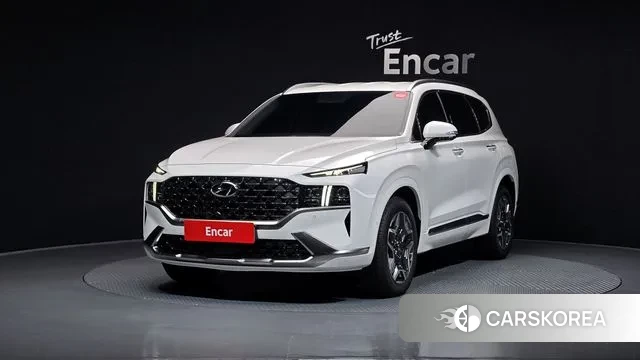 Hyundai The New Santa Fe 2023 Белый из Кореи