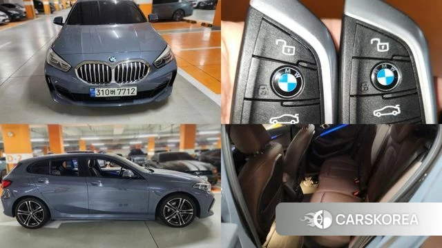 BMW 1 Series (F40) 2021 Небесно-голубой из Кореи
