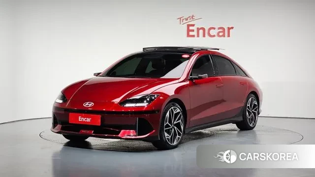 Hyundai Ionic 6 2022 Красный из Кореи