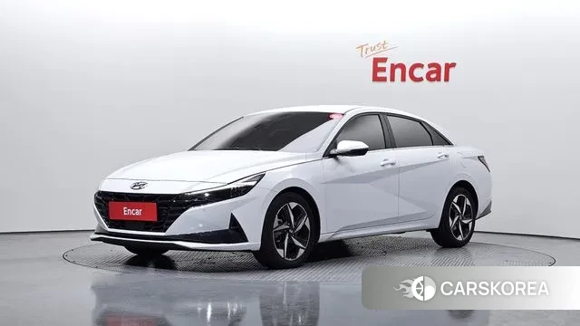 Hyundai Avante (CN7) 2022 Белый из Кореи