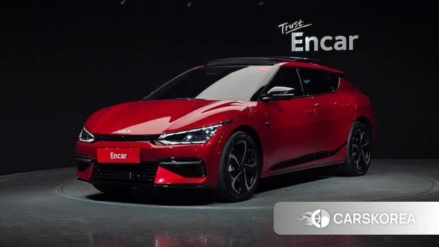 Kia EV6 2022 Красный из Кореи