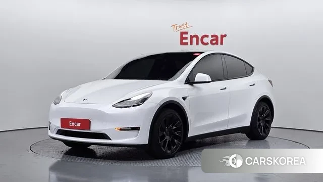 Tesla Model Y 2021 Белый из Кореи