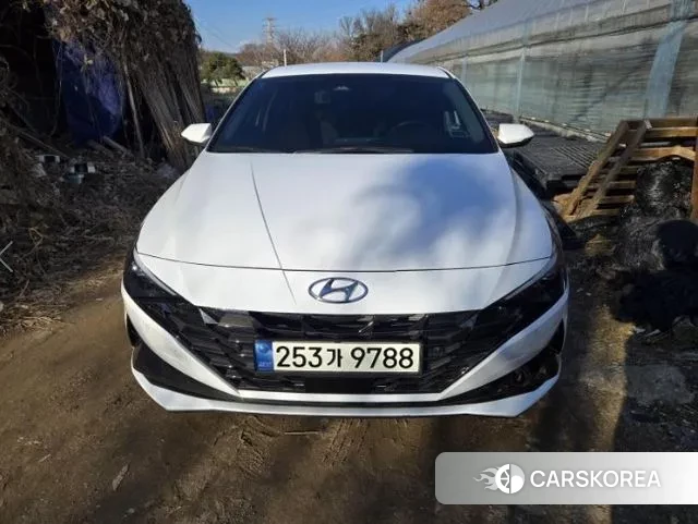 Hyundai Avante (CN7) 2021 Белый из Кореи