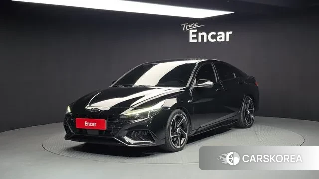 Hyundai Avante (CN7) 2020 Черный из Кореи