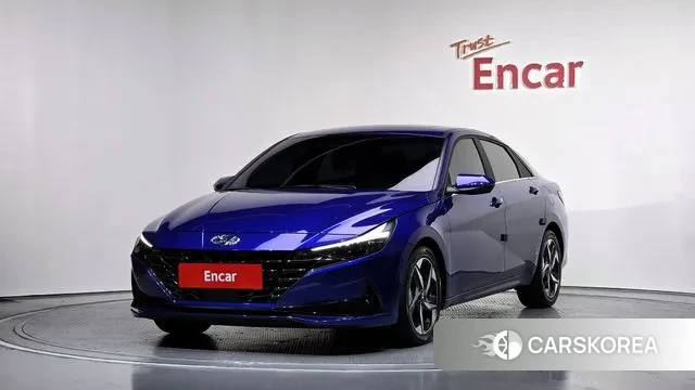 Hyundai Avante (CN7) 2023 Синий из Кореи