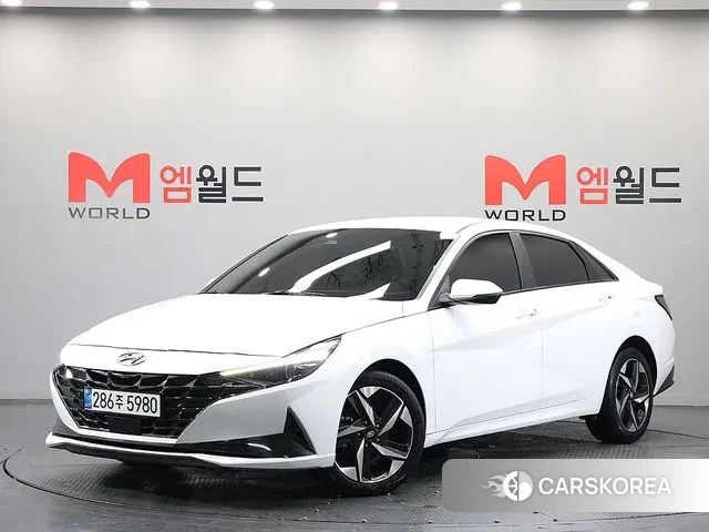 Hyundai Avante (CN7) 2020 Белый из Кореи