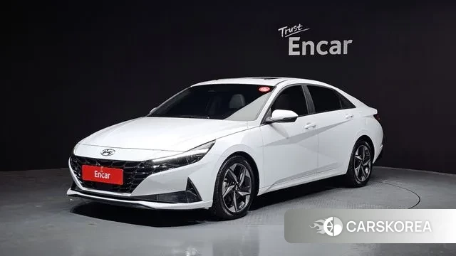 Hyundai Avante (CN7) 2021 Белый из Кореи