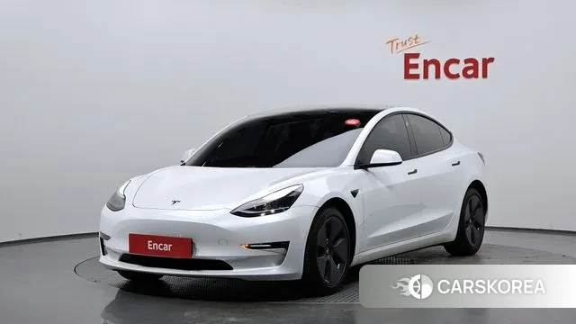 Tesla Model 3 2021 Белый из Кореи