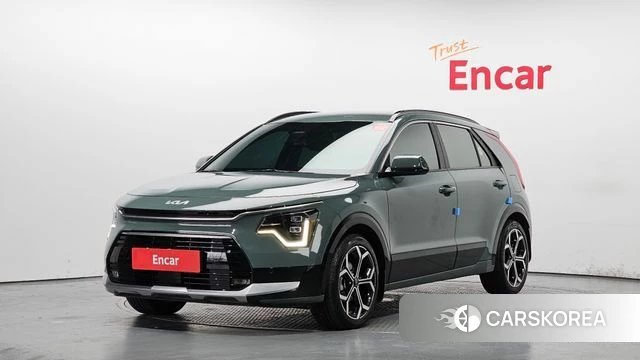 Kia Di Ol Nu Niro 2022 Темно-зеленый из Кореи