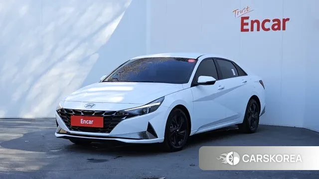 Hyundai Avante Hybrid (CN7) 2020 Белый из Кореи