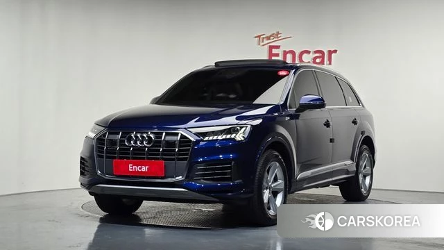 Audi Q7 (4M) 2020 Синий из Кореи