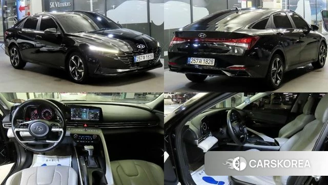 Hyundai Avante (CN7) 2022 Черный из Кореи