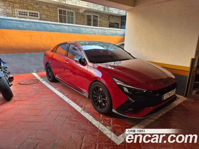 Hyundai Avante (CN7) 2022 Красный из Кореи