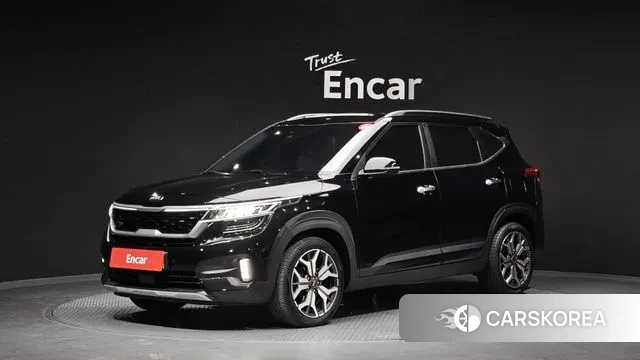 Kia Seltos 2021 Черный из Кореи