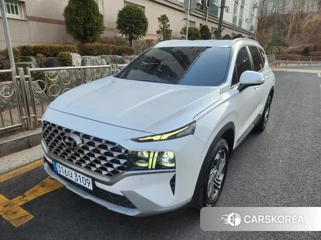 Hyundai The New Santa Fe 2023 Белый из Кореи