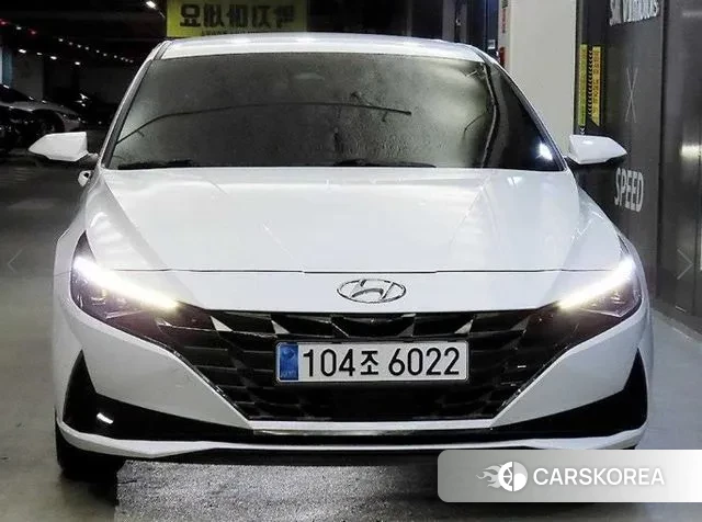 Hyundai Avante (CN7) 2021 Белый из Кореи