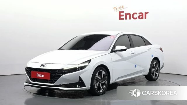 Hyundai Avante (CN7) 2022 Белый из Кореи