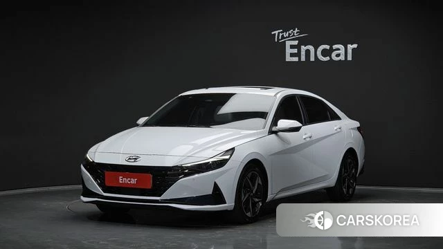 Hyundai Avante (CN7) 2020 Белый из Кореи