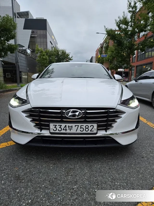 Hyundai Sonata (DN8) 2019 Белый из Кореи