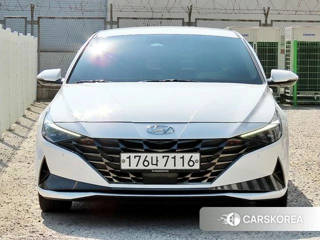 Hyundai Avante (CN7) 2020 Белый из Кореи