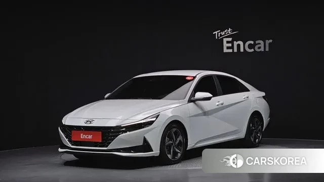 Hyundai Avante (CN7) 2023 Белый из Кореи