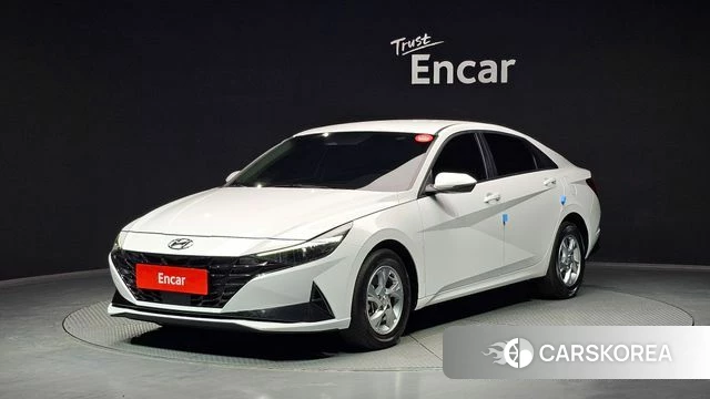 Hyundai Avante (CN7) 2021 Белый из Кореи