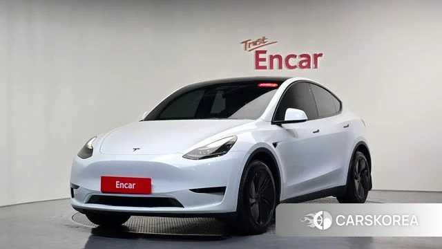 Tesla Model Y 2023 Белый из Кореи