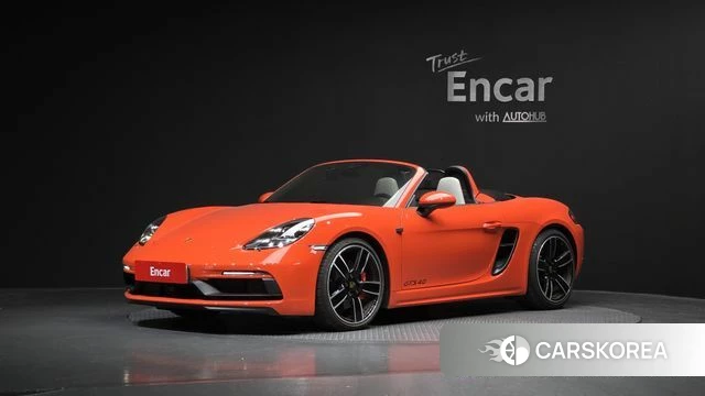 Porsche 718 Boxster 2021 Оранжевый из Кореи