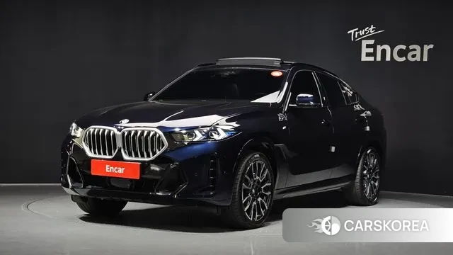 BMW X6 (G06) 2023 Черный из Кореи