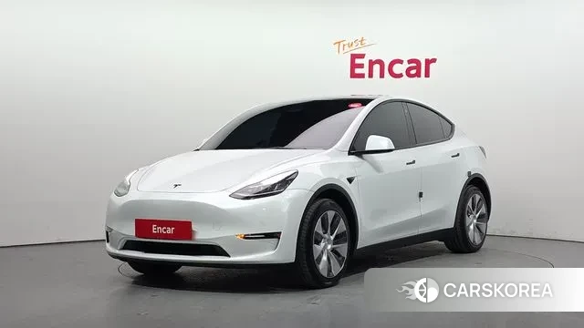 Tesla Model Y 2022 Белый из Кореи