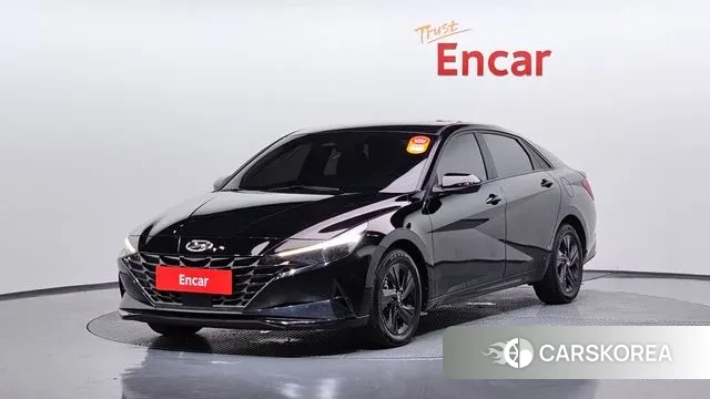 Hyundai Avante Hybrid (CN7) 2021 Белый из Кореи