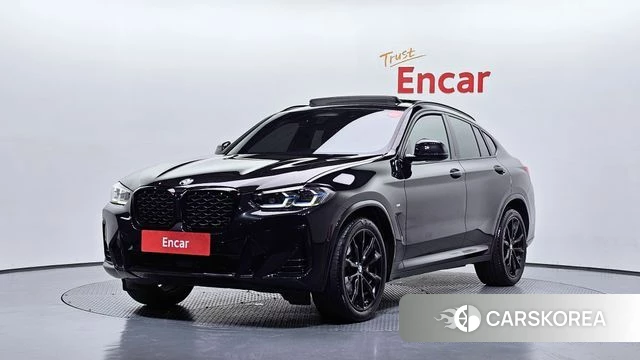 BMW X4 (G02) 2022 Черный из Кореи