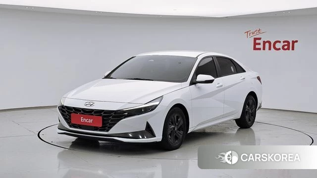 Hyundai Avante (CN7) 2022 Белый из Кореи