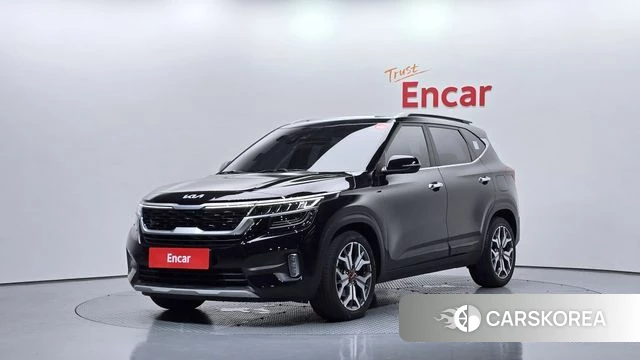 Kia Seltos 2022 Черный из Кореи
