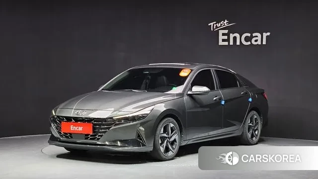 Hyundai Avante (CN7) 2021 Темно-зеленый из Кореи