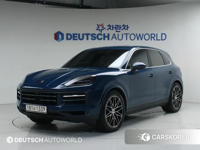 Porsche Cayenne (PO536) 2023 Синий из Кореи