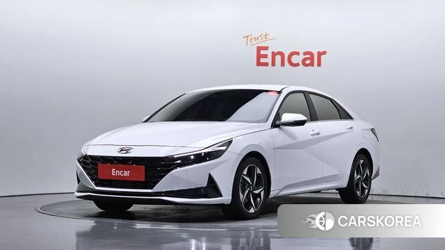 Hyundai Avante (CN7) 2022 Белый из Кореи
