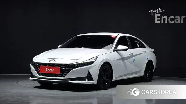 Hyundai Avante Hybrid (CN7) 2022 Белый из Кореи