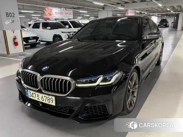 BMW 5 Series (G30) 2021 Черный из Кореи