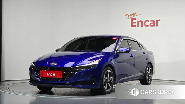 Hyundai Avante Hybrid (CN7) 2020 Синий из Кореи