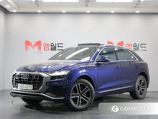 Audi Q8 (4M) 2021 Синий из Кореи