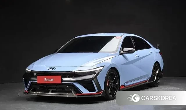 Hyundai The New Avante (CN7) 2024 Небесно-голубой из Кореи