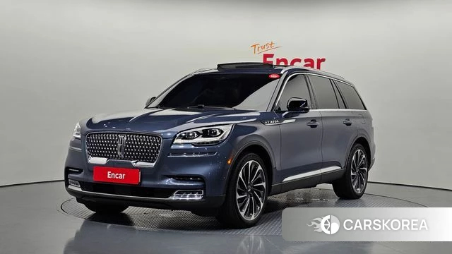 Lincoln Aviator 2nd generation 2021 Небесно-голубой из Кореи