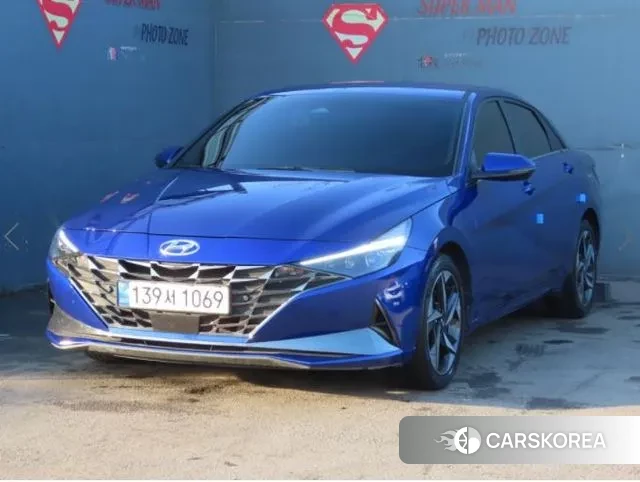 Hyundai Avante (CN7) 2021 Синий из Кореи