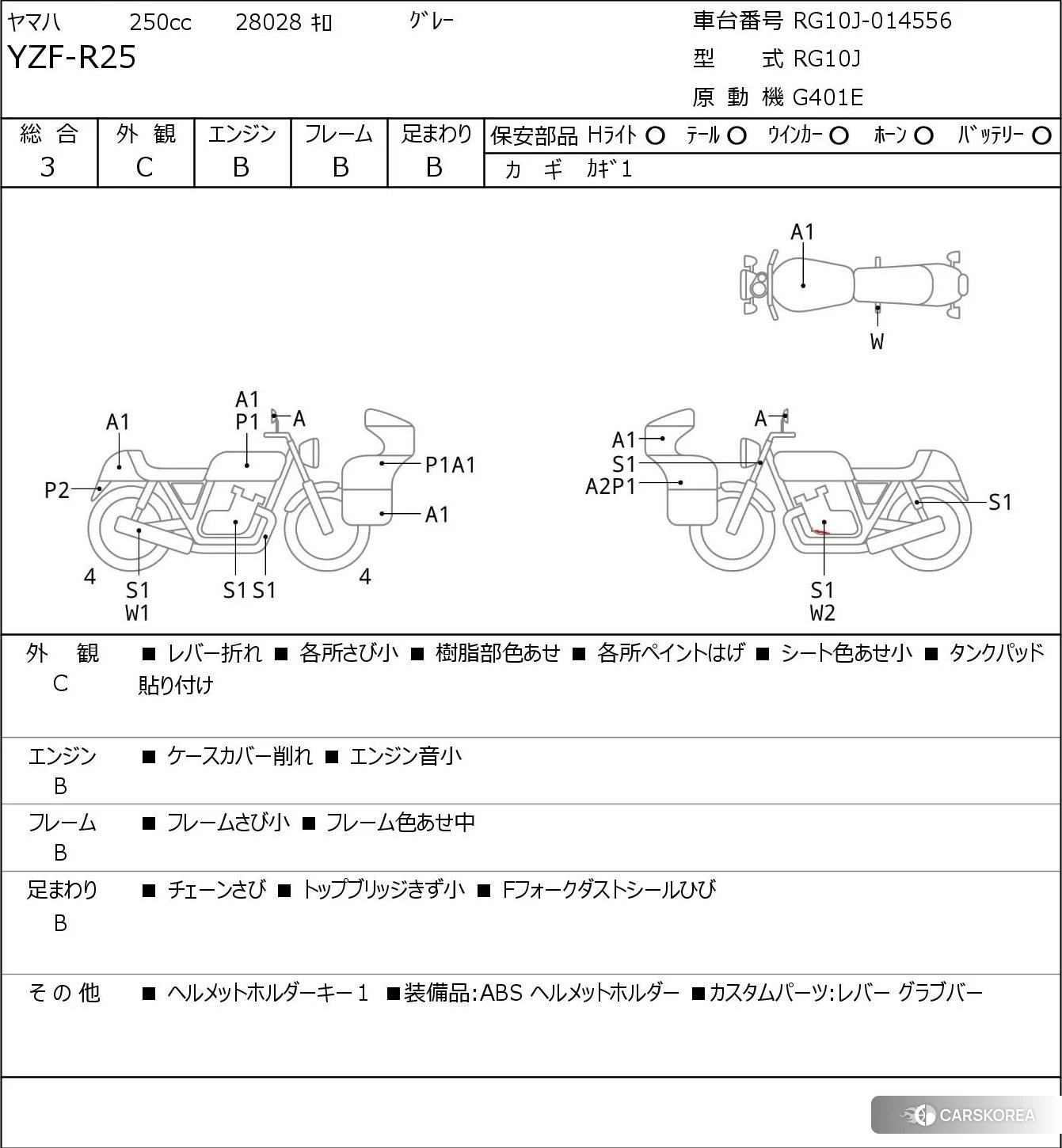 Yamaha YZF-R25 2016 из Японии, фото 5