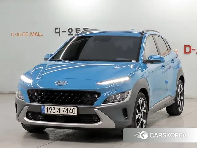 Hyundai The New Kona 2023 Небесно-голубой из Кореи
